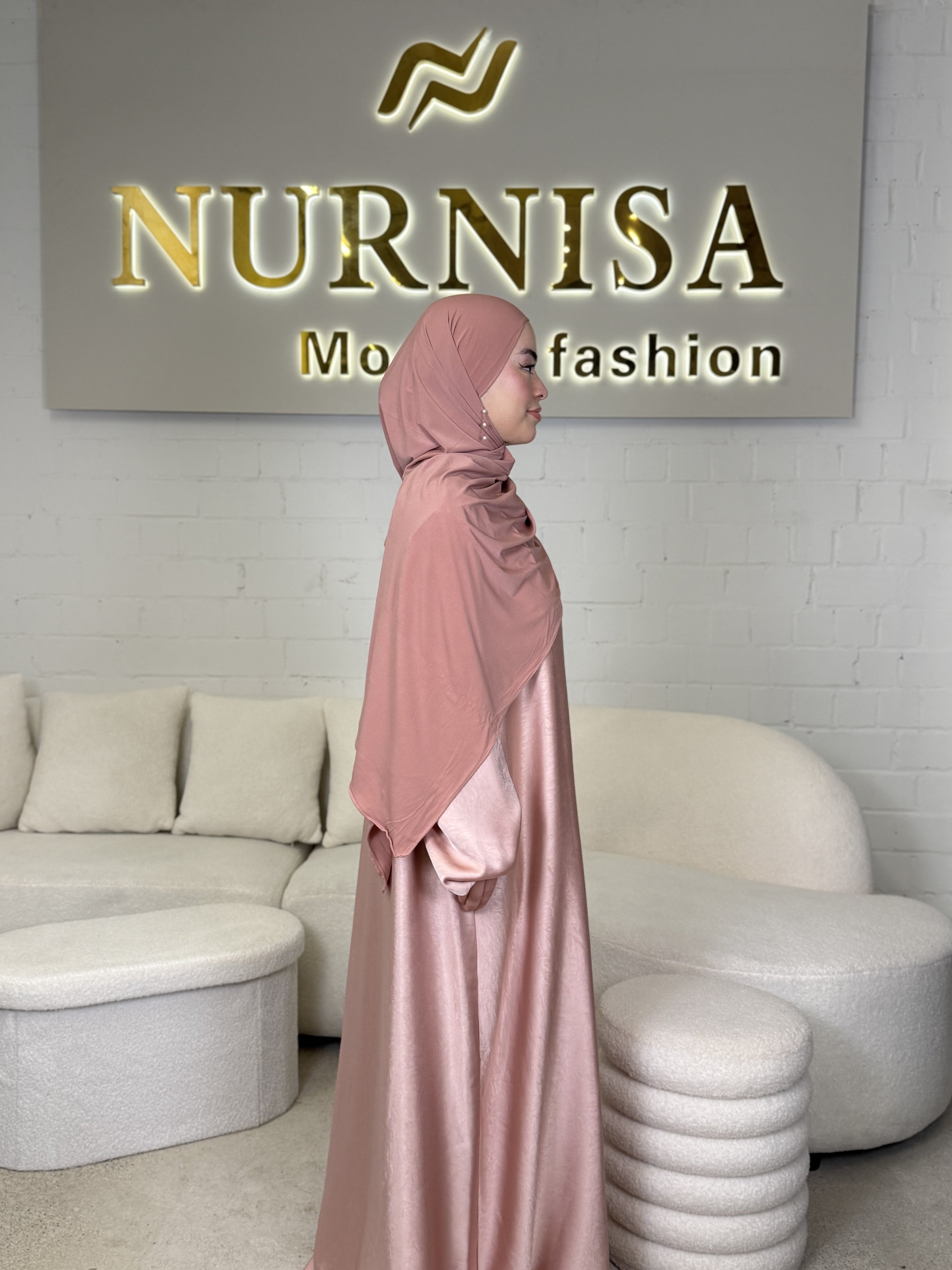 Satin Elegance Abaya