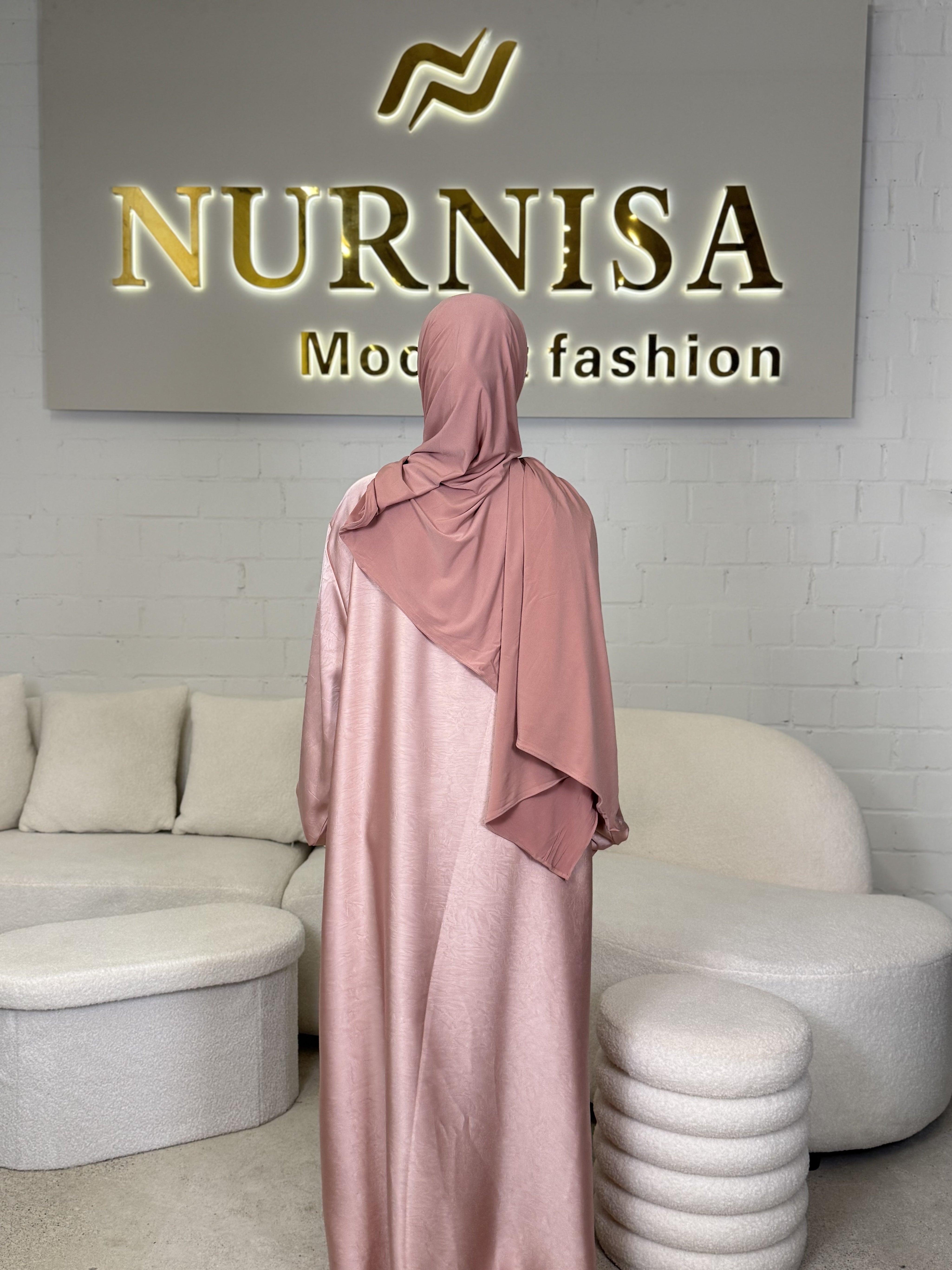 Satin Elegance Abaya