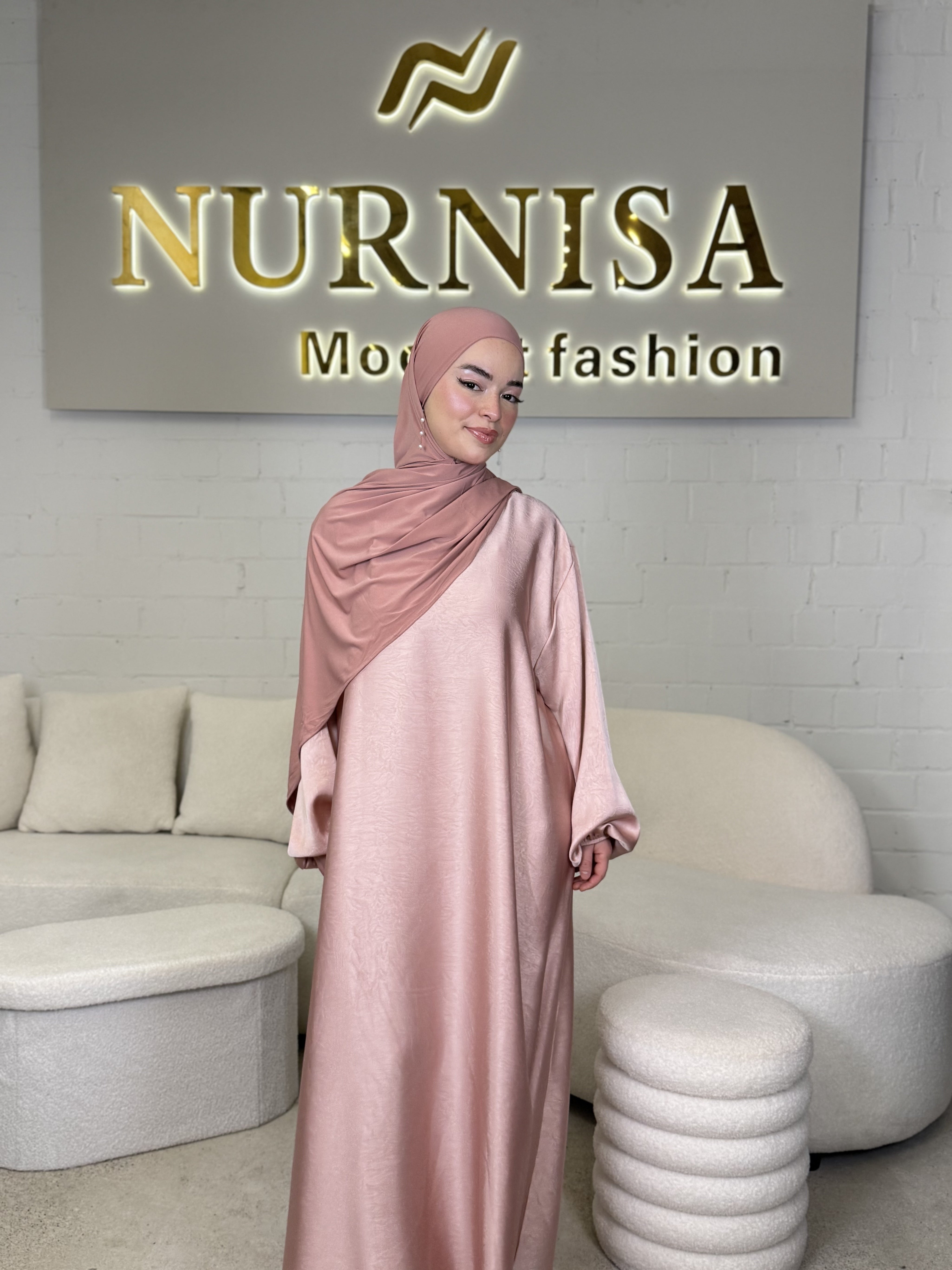Satin Elegance Abaya