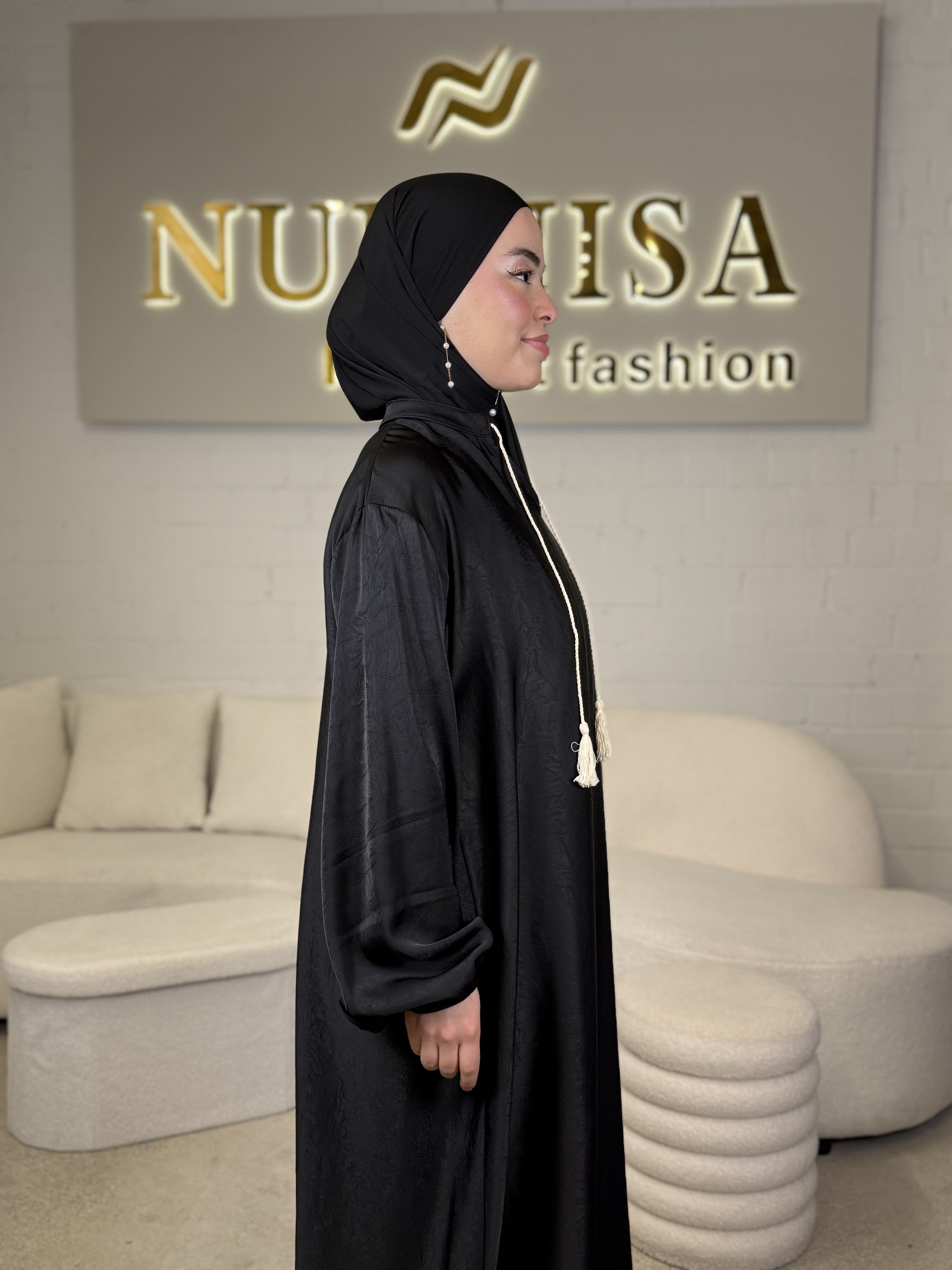 Satin Elegance Abaya