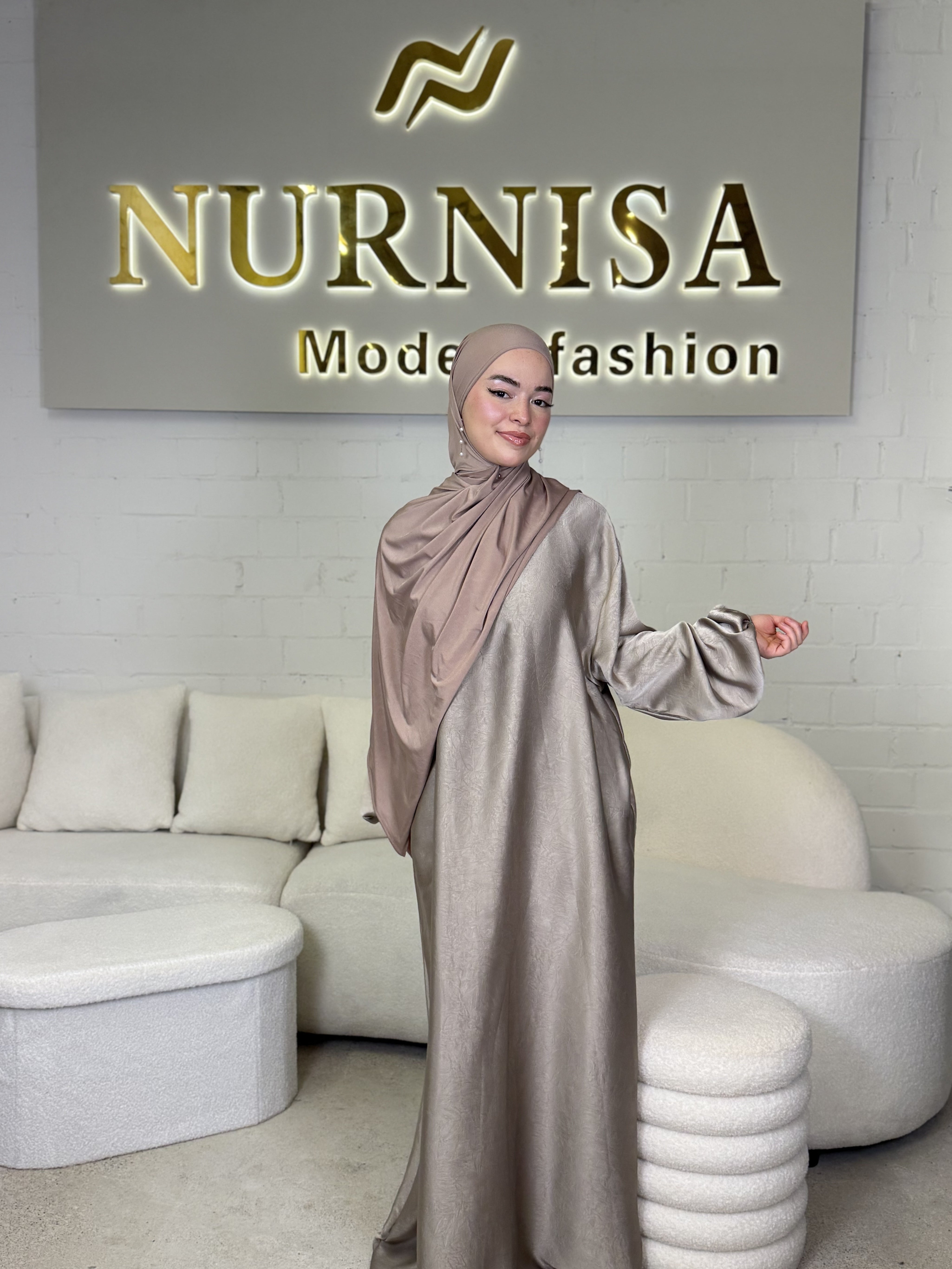 Satin Elegance Abaya