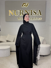 Elegantes Spitzenkleid Abaya