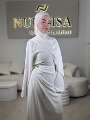 Abaya Kleid mit seitlicher Schleppe