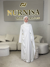Abaya Kleid mit seitlicher Schleppe