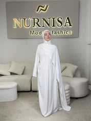Abaya Kleid mit seitlicher Schleppe