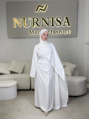 Abaya Kleid mit seitlicher Schleppe