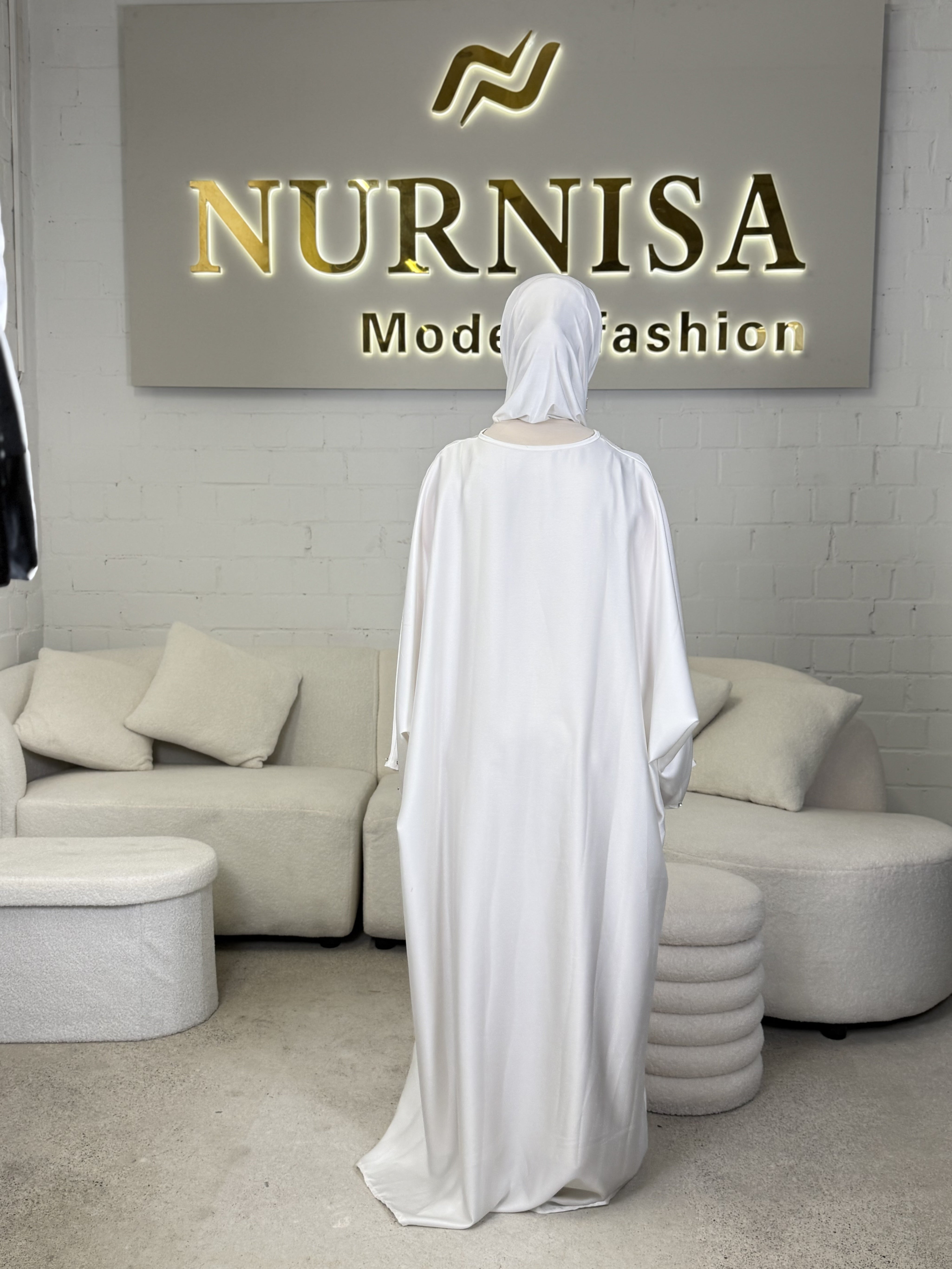 Luxury Butterfly Abaya – Stone Detail Design