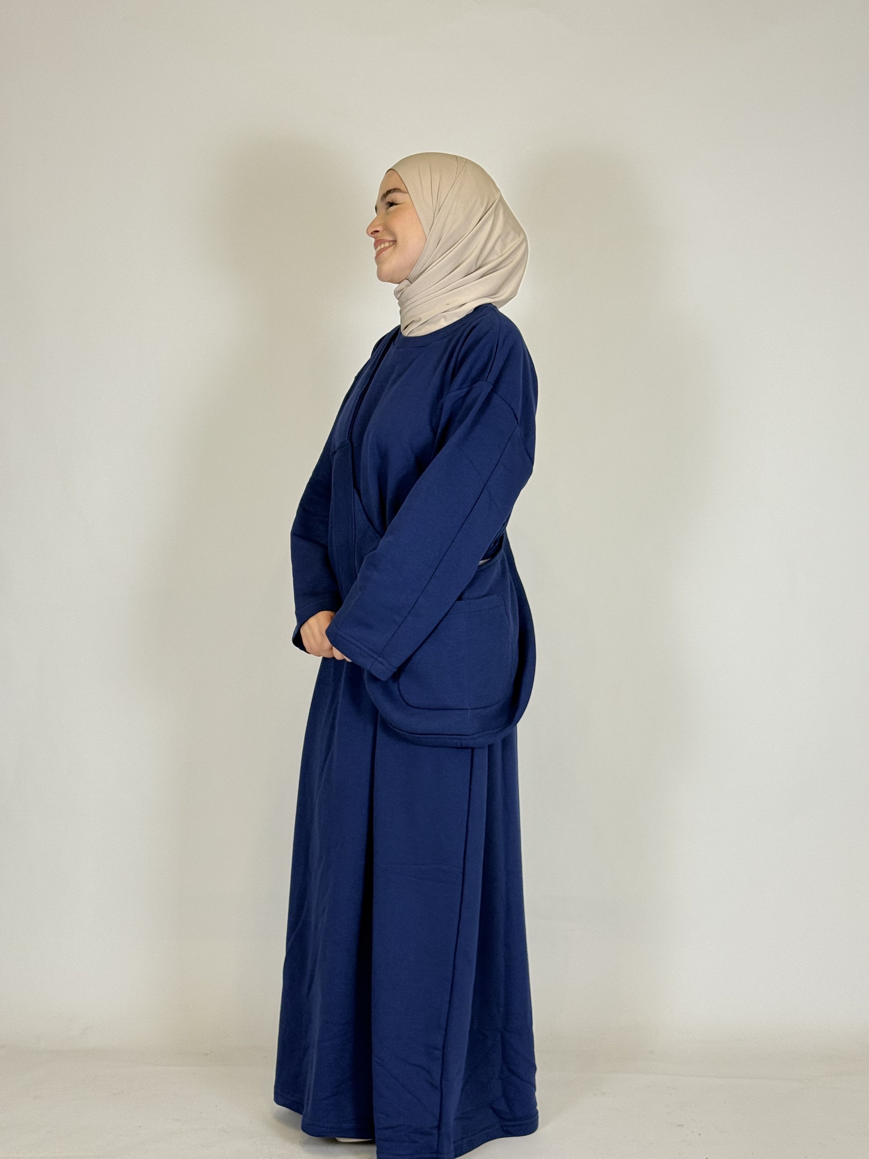 Abaya mit Tasche