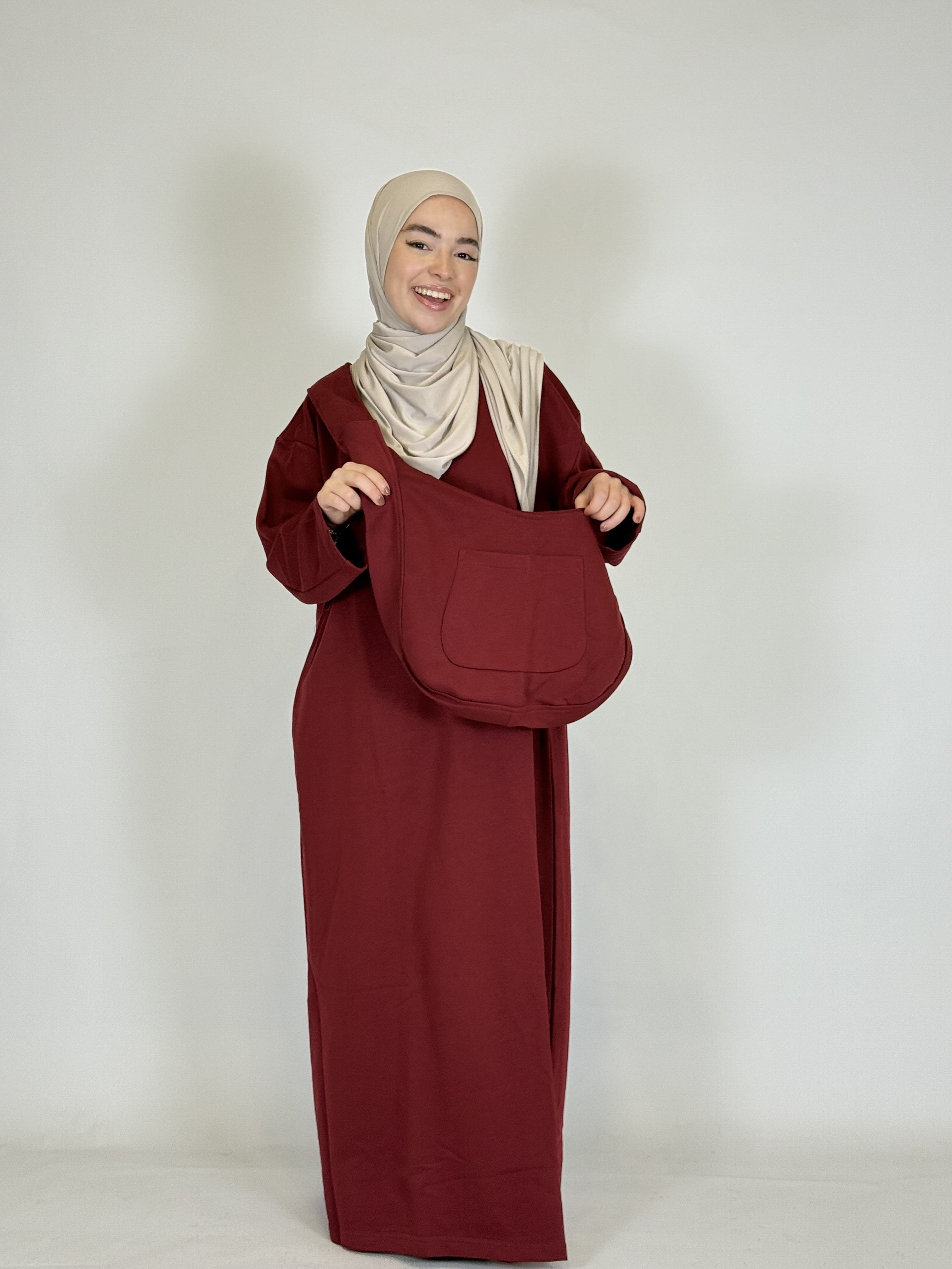 Abaya mit Tasche