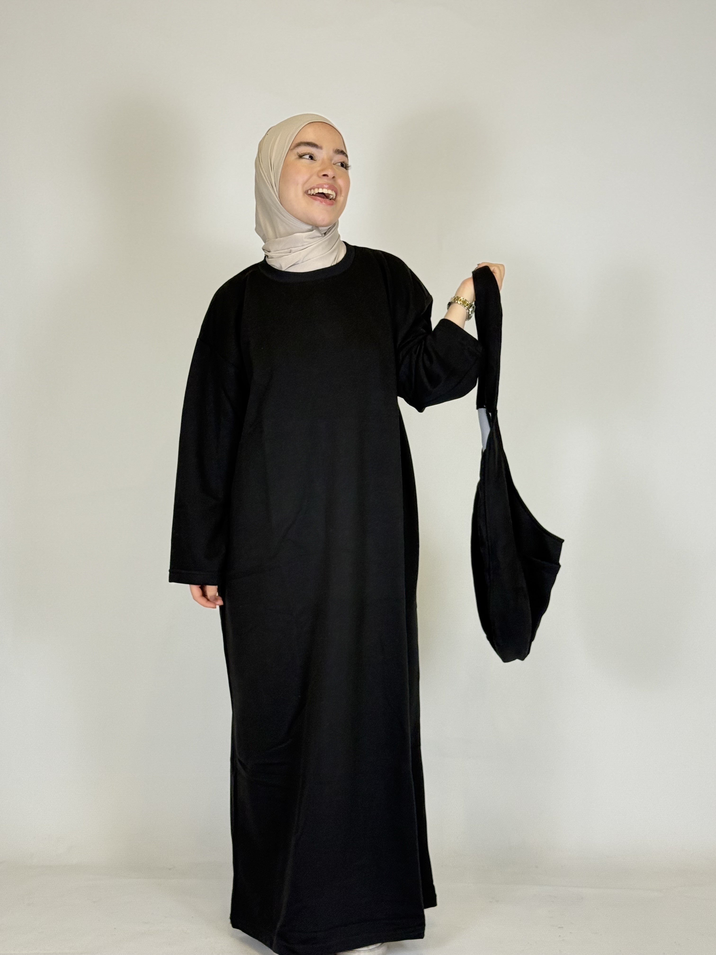 Abaya mit Tasche