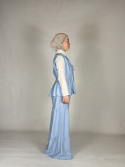 Weste & Hose Leinen Zweiteiler