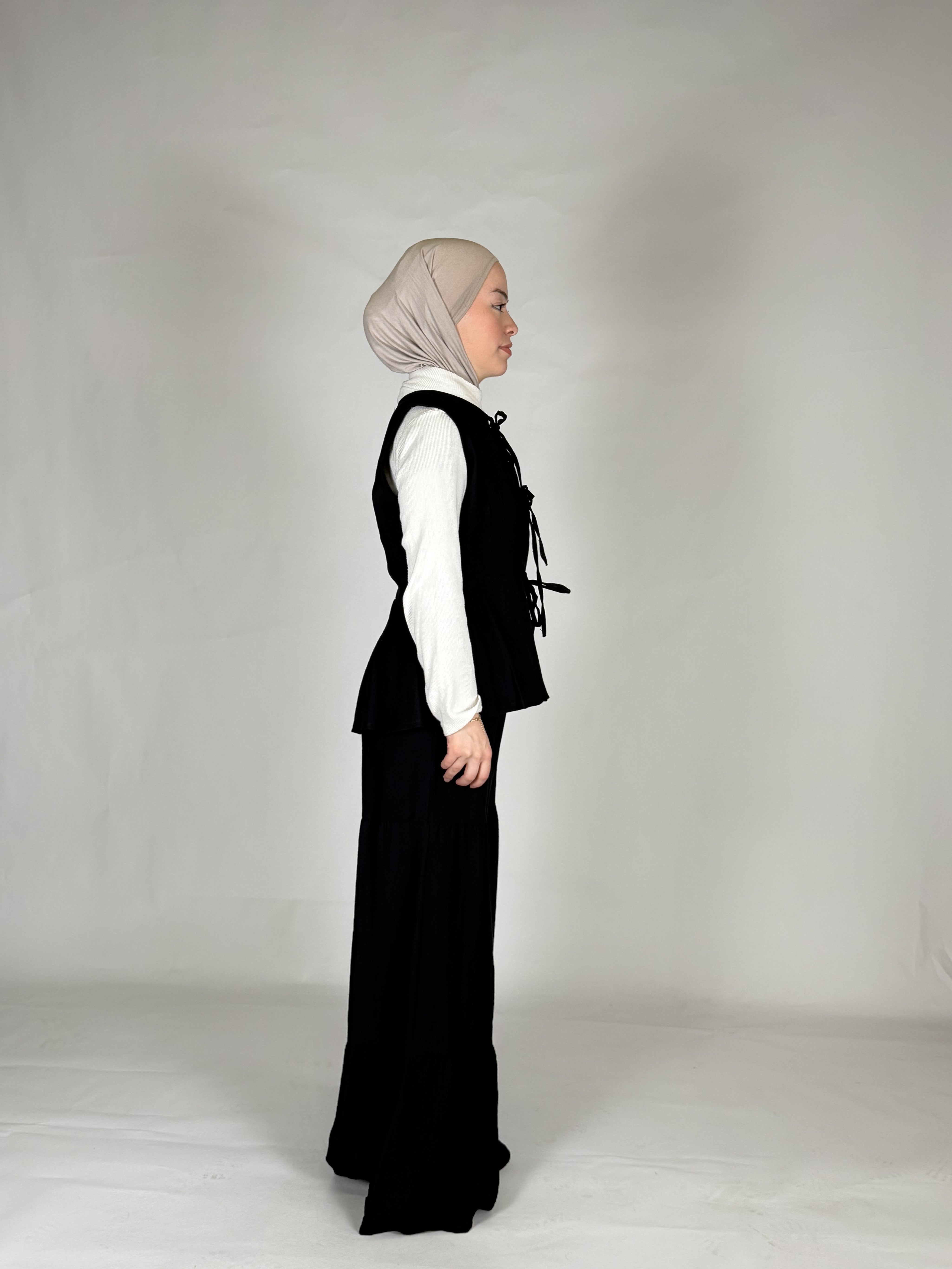 Weste & Hose Leinen Zweiteiler