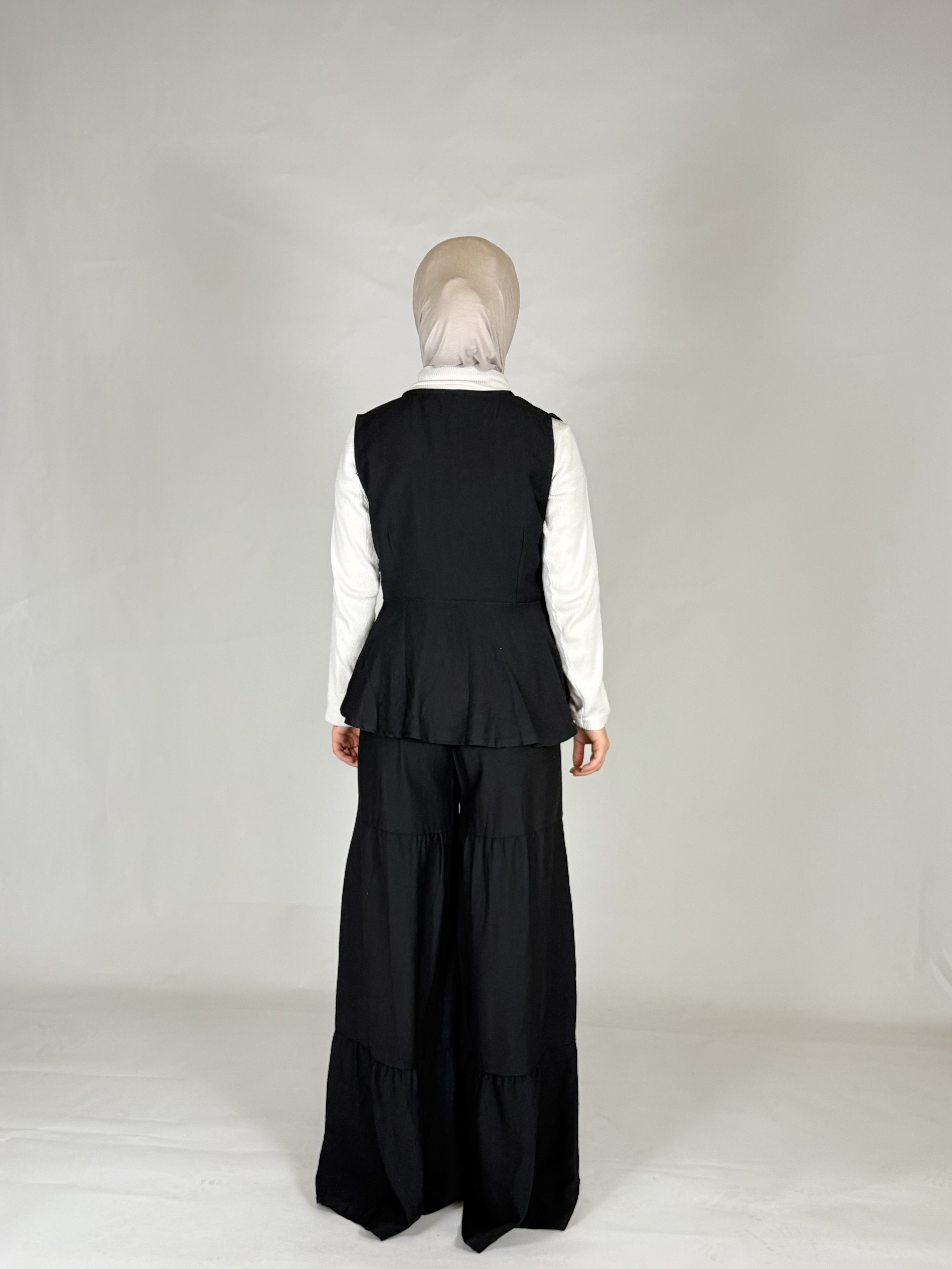 Weste & Hose Leinen Zweiteiler