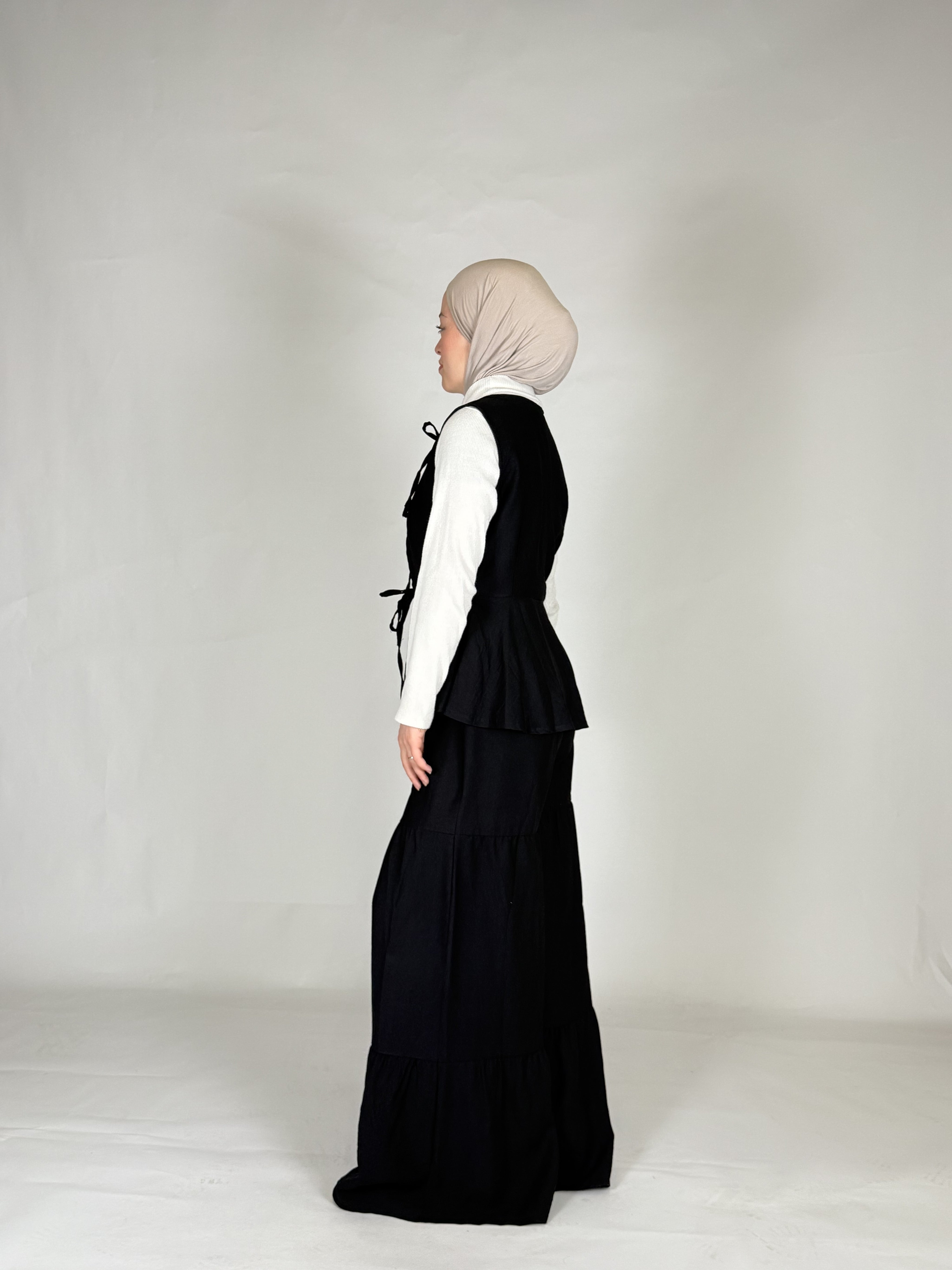 Weste & Hose Leinen Zweiteiler