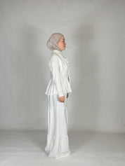 Weste & Hose Leinen Zweiteiler